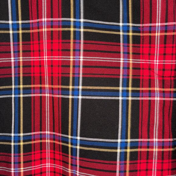 Draper James RSVP Plaid Pants Red Black XL Stretch Tartan Ankle Preppy Holiday - Picture 7 of 7